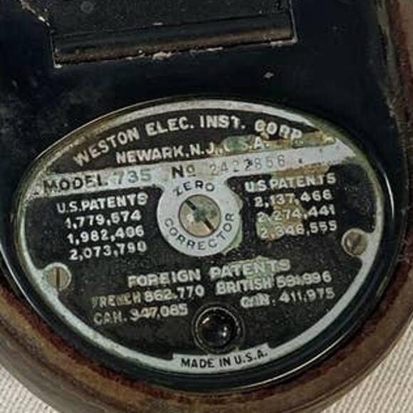 Vintage Weston Master II Universal Light Exposure Meter Model 735 Leather Case - Picture 5 of 5